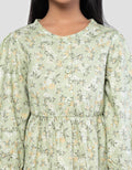 Little M Flower Midi Dress Anak Perempuan