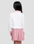 Little M Pleats Champion League Midi Dress Anak Perempuan