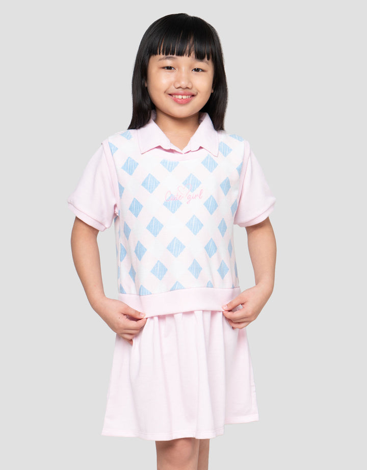 Little M 2In1 Cute Girl Dress Anak Perempuan