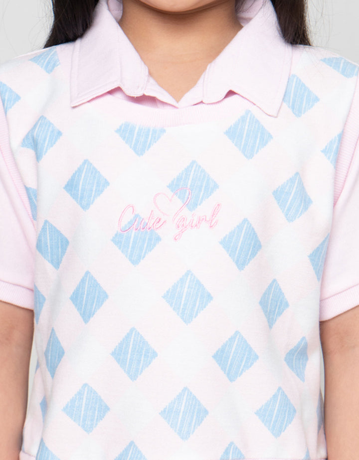 Little M 2In1 Cute Girl Dress Anak Perempuan