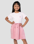 Little M Kombi Stripe Midi Dress Anak Perempuan