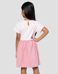 Little M Kombi Stripe Midi Dress Anak Perempuan