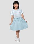 Little M Kombi Stripe Midi Dress Anak Perempuan