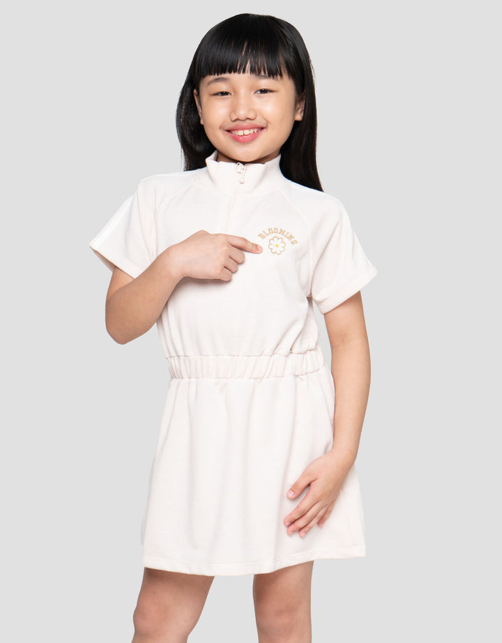 Little M Zipper B Flower Dress Anak Perempuan