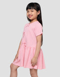 Little M Tekstur Knit Pita Midi Dress Anak Perempuan