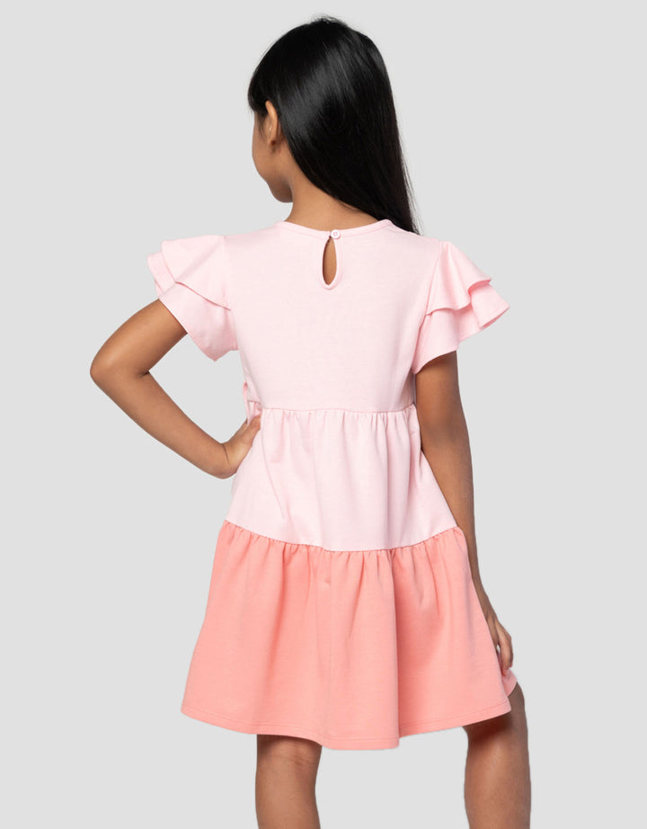 Little M Tas Heart Midi Dress Anak Perempuan