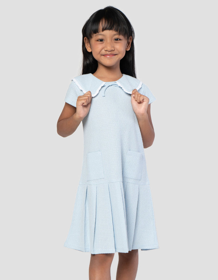 Little M Kerah With Lace Midi Dress Anak Perempuan