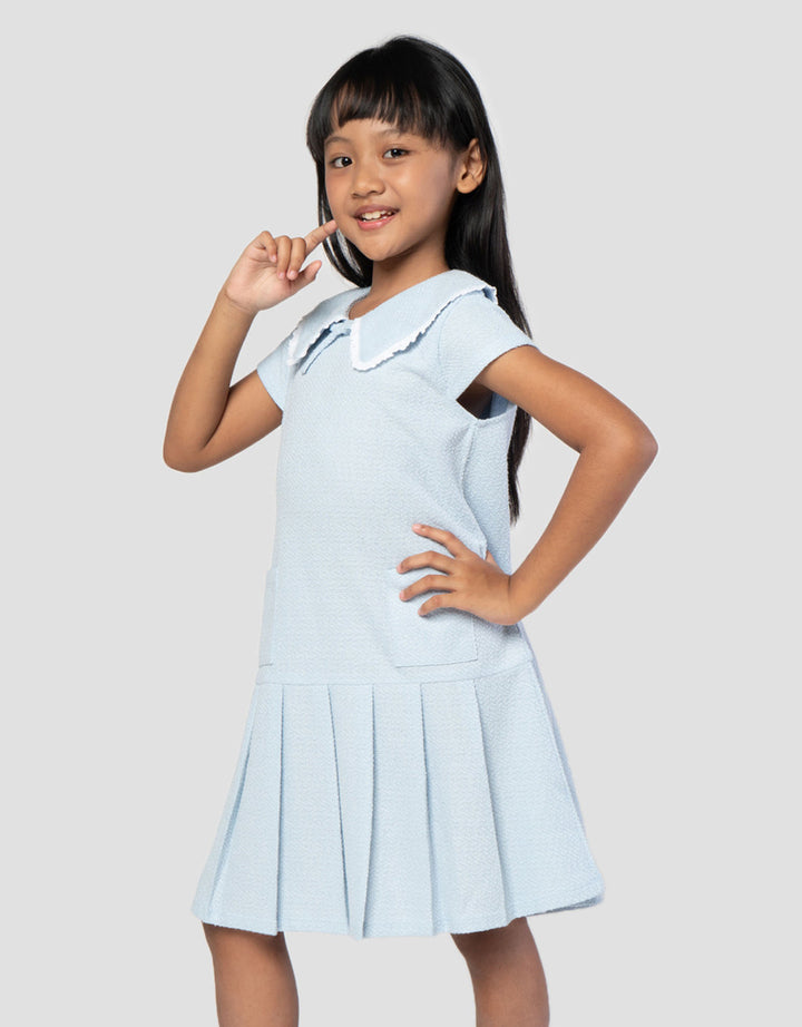 Little M Kerah With Lace Midi Dress Anak Perempuan