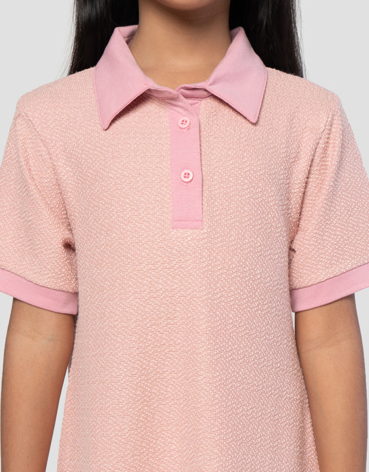 Little M Kerah Polo Midi Dress Anak Perempuan