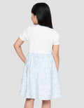 Little M Rib Kombi Woven Stripe Flower Dress Anak Perempuan
