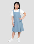 Little M Overall 2 Pcs Dress Anak Perempuan