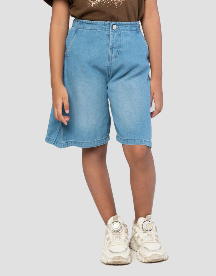 Little M Samping Celana Denim Anak Perempuan