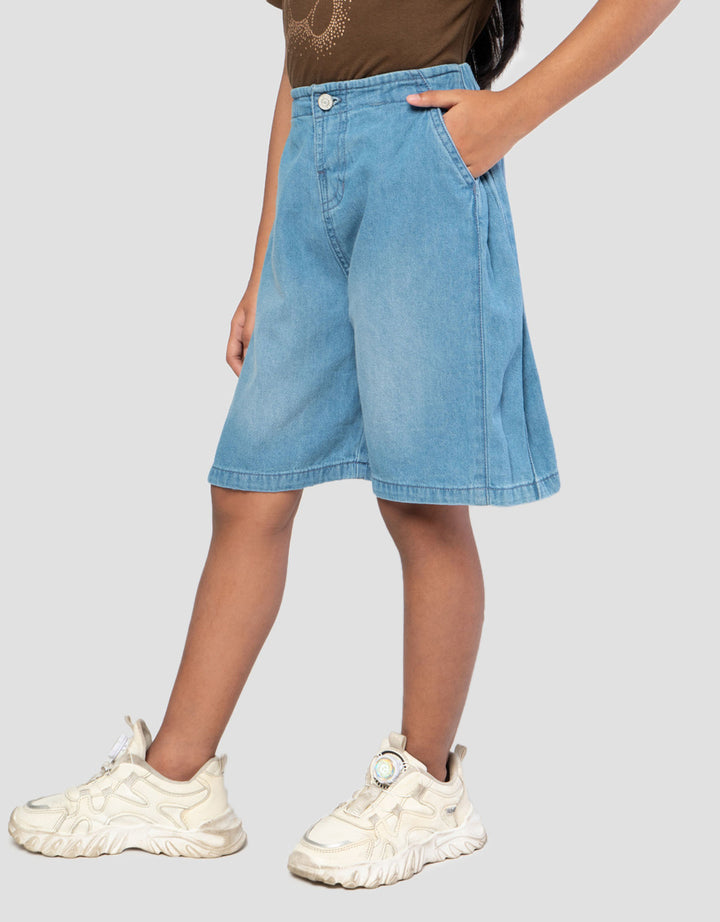 Little M Samping Celana Denim Anak Perempuan