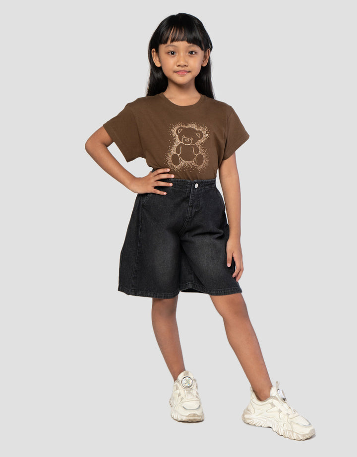 Little M Samping Celana Denim Anak Perempuan