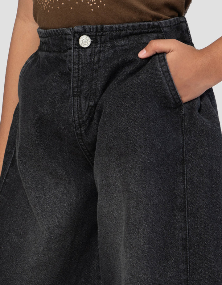 Little M Samping Celana Denim Anak Perempuan