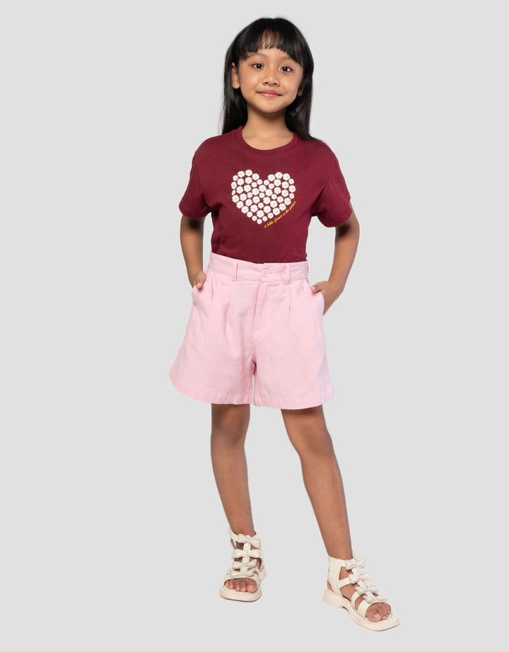 Little M Short Pants Woven Rami Celana Pendek Anak Perempuan