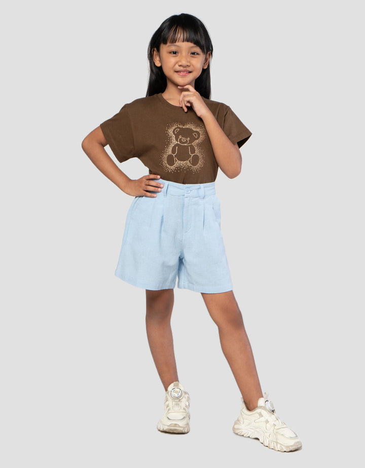 Little M Short Pants Woven Rami Celana Pendek Anak Perempuan