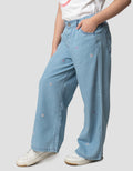 Little M Aop Bordir Flower Celana Denim Anak Perempuan