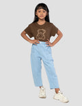 Little M Baggy Pita Pocket Celana Denim Anak Perempuan