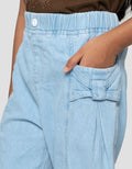 Little M Baggy Pita Pocket Celana Denim Anak Perempuan