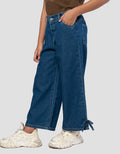 Little M 7/8 Slit Celana Denim Anak Perempuan