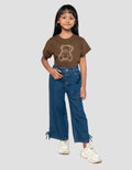 Little M 7/8 Slit Celana Denim Anak Perempuan