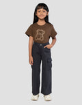Little M Cargo Celana Denim Anak Perempuan