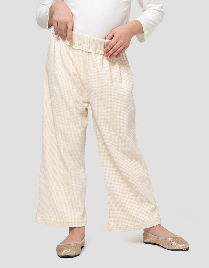 Little M Knit Waffle Lurex Celana Panjang Anak Perempuan