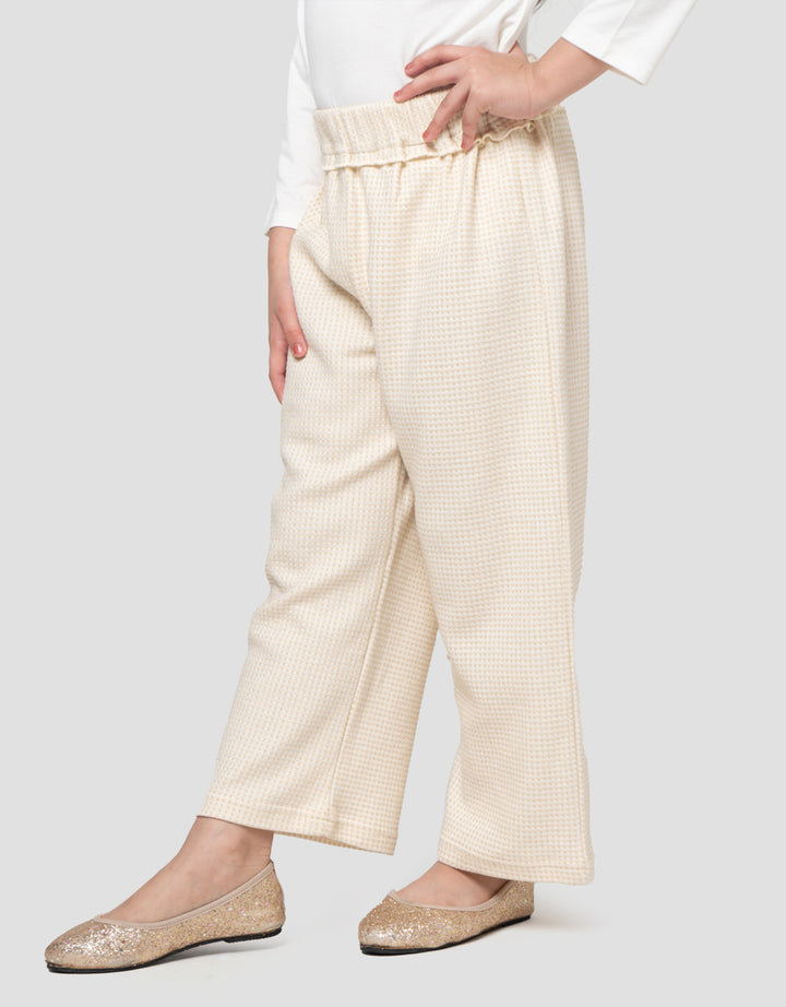 Little M Knit Waffle Lurex Celana Panjang Anak Perempuan