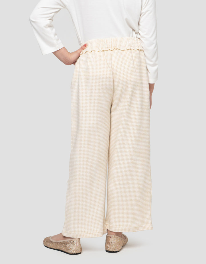 Little M Knit Waffle Lurex Celana Panjang Anak Perempuan