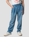 Little M Baggy Heart Embro Celana Denim Anak Perempuan