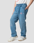 Little M Baggy Heart Embro Celana Denim Anak Perempuan
