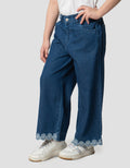 Little M 7Per8 Bordir Ankle Celana Denim Anak Perempuan