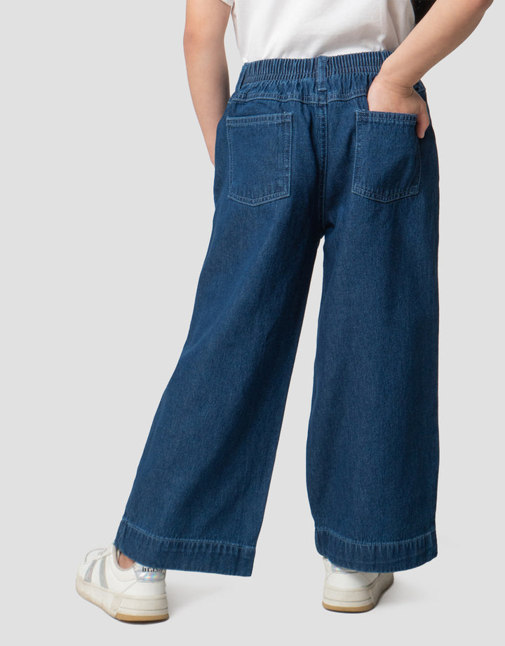 Little M 7Per8 Bordir Ankle Celana Denim Anak Perempuan