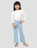 Little M Flare Rayon Spandex Celana Legging Anak Perempuan