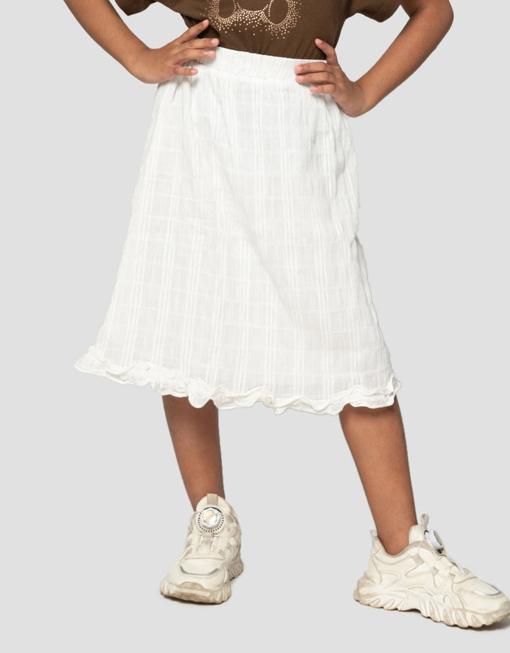 Little M A Line With Ruffle Rok Pendek Anak Perempuan