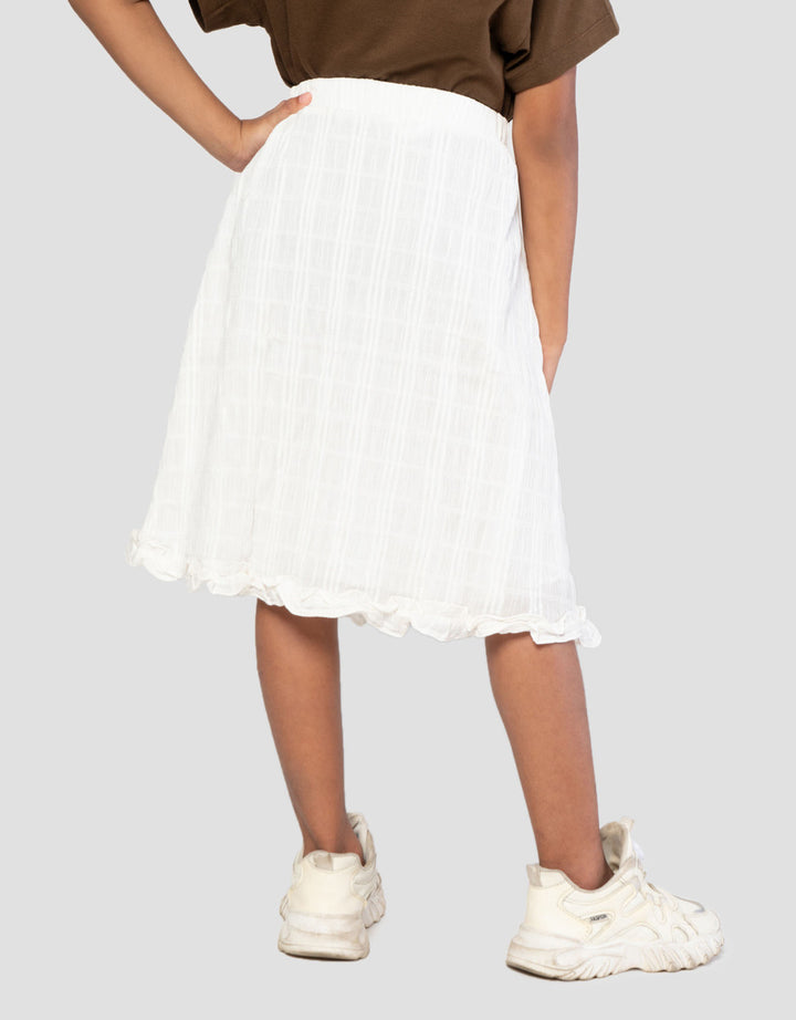 Little M A Line With Ruffle Rok Pendek Anak Perempuan