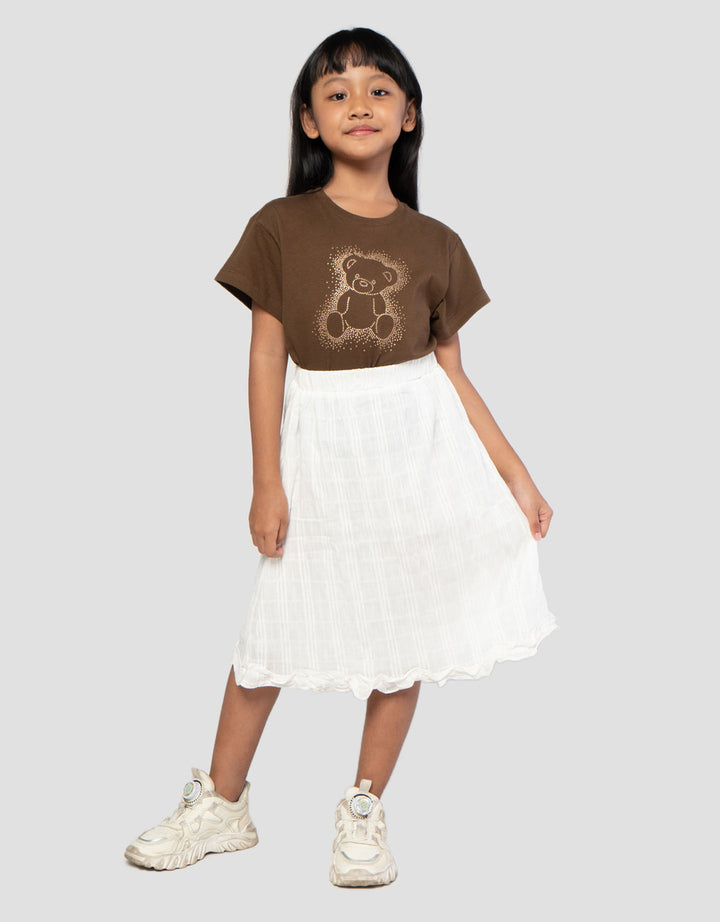 Little M A Line With Ruffle Rok Pendek Anak Perempuan