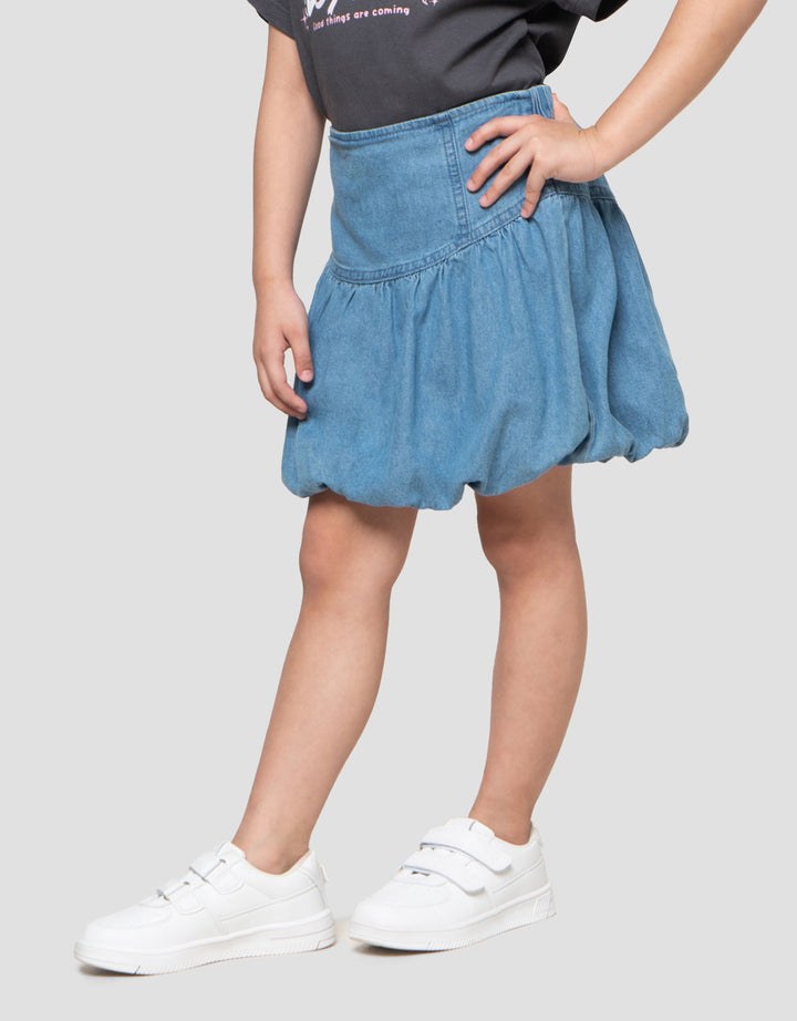 Little M Baloon Rok Celana Denim Anak Perempuan