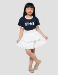 Little M Tier Woven Embro Rok Anak Perempuan