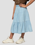 Little M Maxi Tier Rok Panjang Anak Perempuan