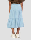 Little M Maxi Tier Rok Panjang Anak Perempuan