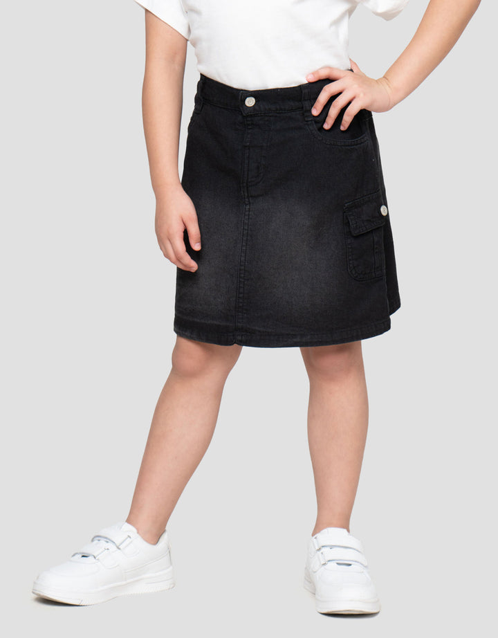 Little M Cargo Rok Denim Anak Perempuan