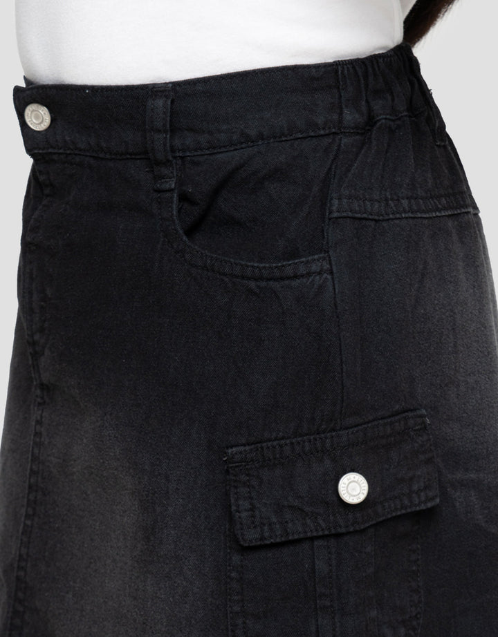 Little M Cargo Rok Denim Anak Perempuan