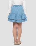 Little M Tier Rok Celana Denim Anak Perempuan