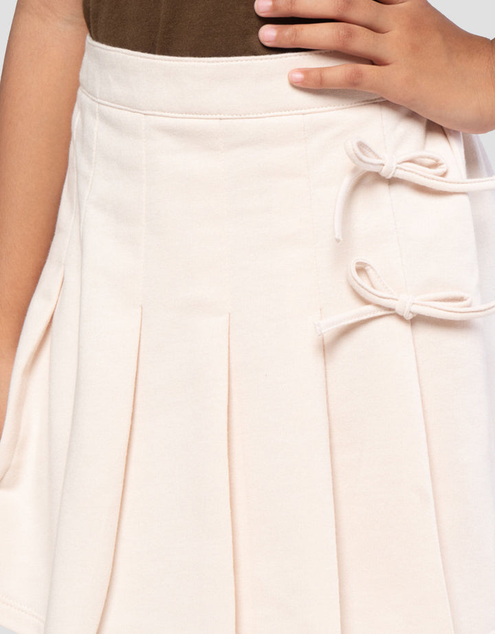 Little M Lipit Knit Skort Anak Perempuan