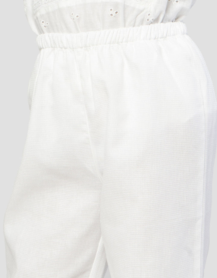 Little M Eyelet Setelen Baju Muslim Anak Perempuan