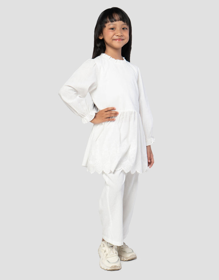 Little M Kain Embro Setelen Baju Muslim Anak Perempuan