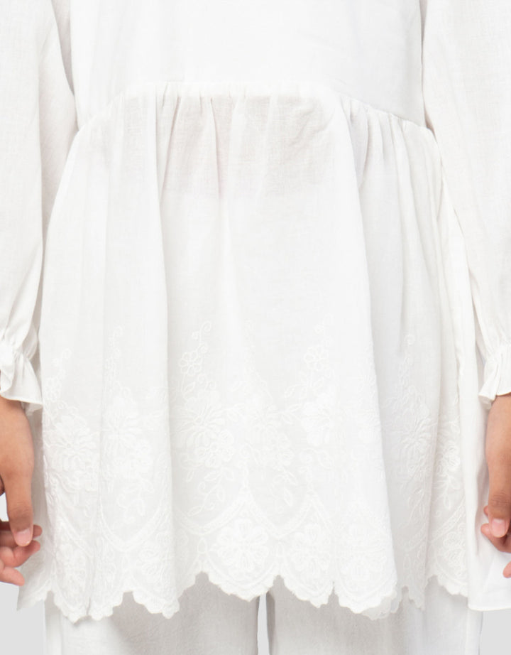 Little M Kain Embro Setelen Baju Muslim Anak Perempuan