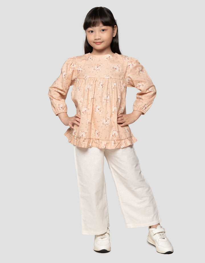 Little M Flower Setelan Baju Muslim Anak Perempuan